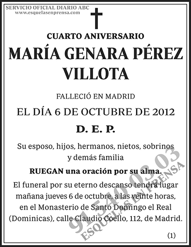 María Genara Pérez Villota